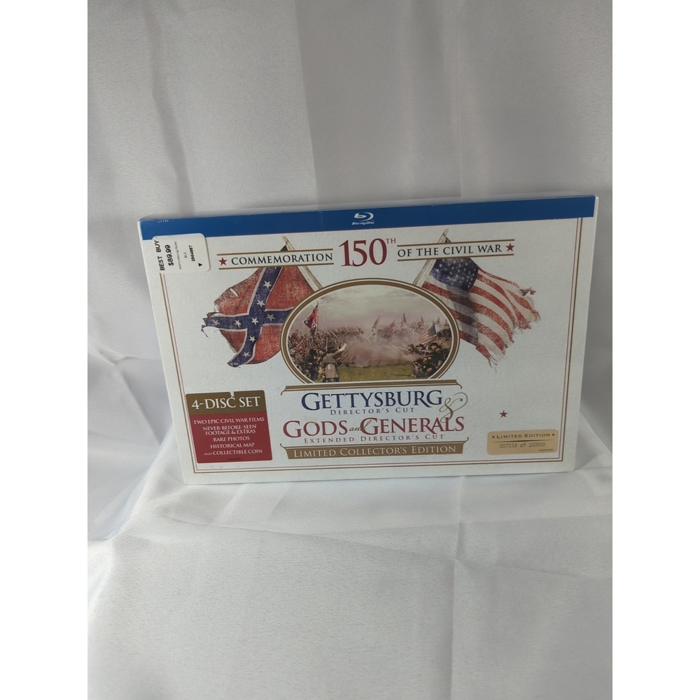 Gettysburg Directors Cut Gods And Generals Blu-Ray Limited Collectors Edition
